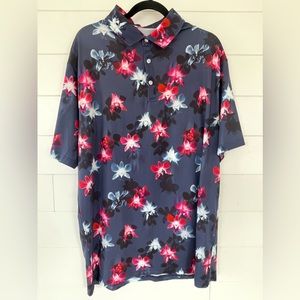 Proud 90 Golf Polo Hawaiian Print Men SZ XL